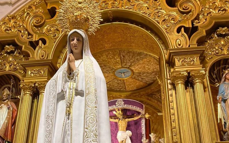 La Virgen de Fátima saldrá desde el Santo Cristo con el rezo del Rosario por la Paz