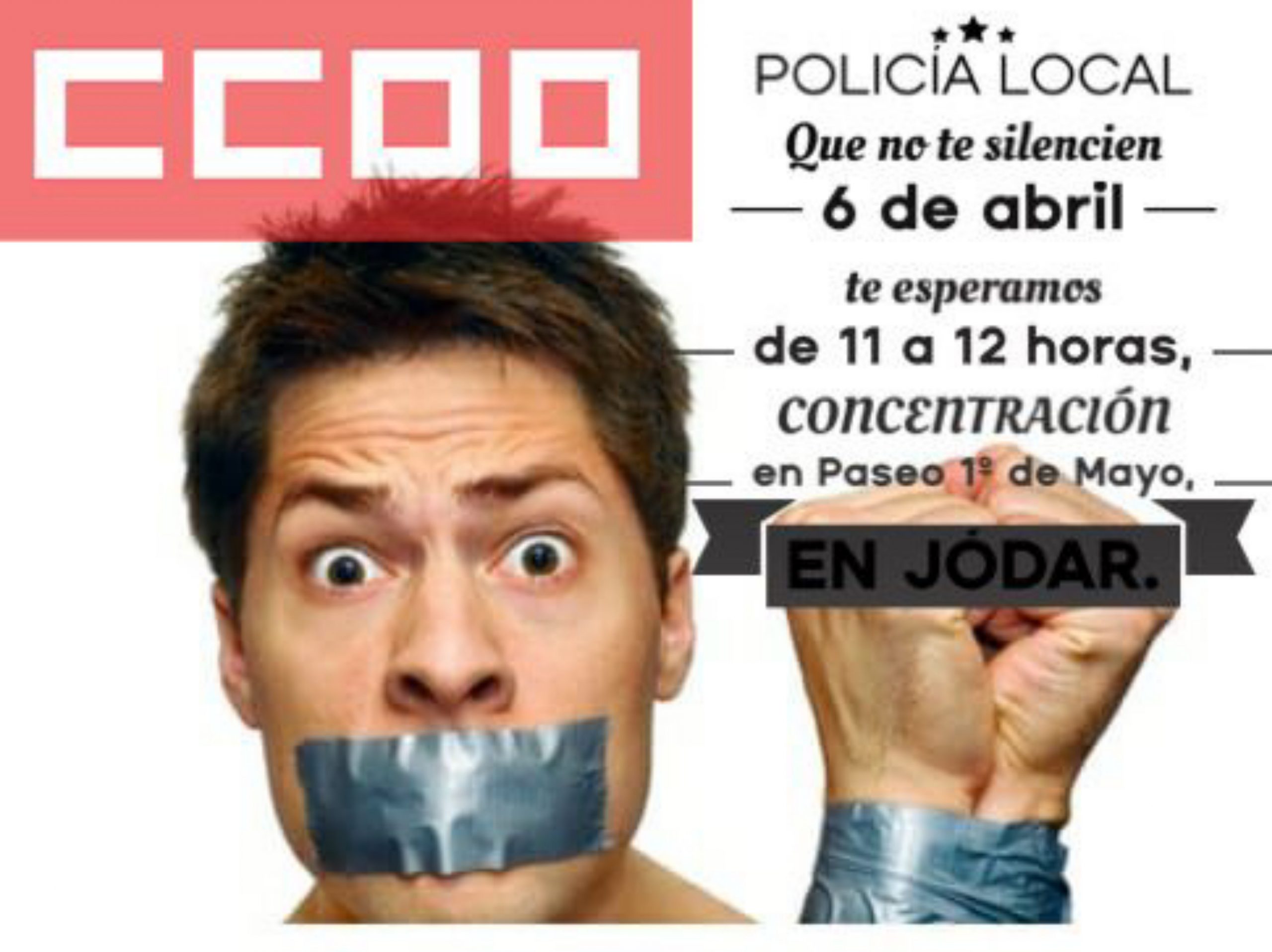 CCOO denuncia la utilización de voluntarios de Protección Civil para realizar labores de la Policía Local en el Ayuntamiento de Jódar